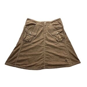 Mountain Hardwear Women's Size 6 Brown Skirt Hiking Outdoor Utility Nylon A-Line